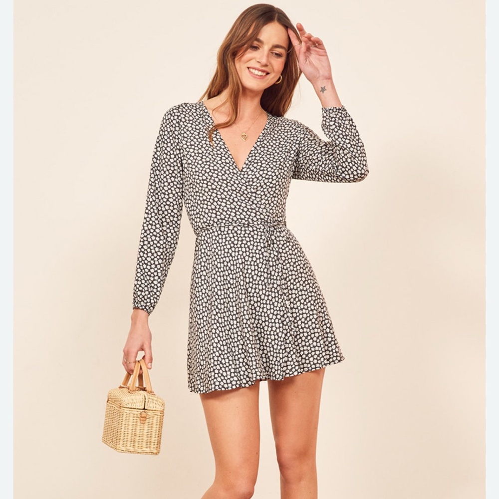 Reformation Gjelina Wrap Dress